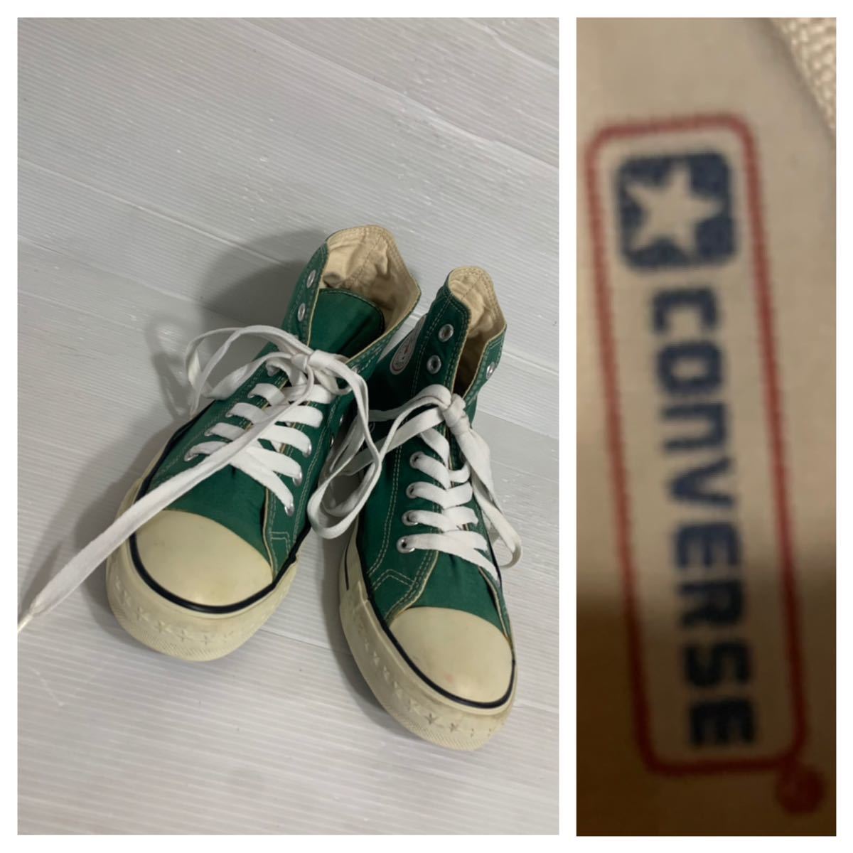 最も完璧な CONVERSE コンバース COACH コーチ 復刻 緑 ハイカット