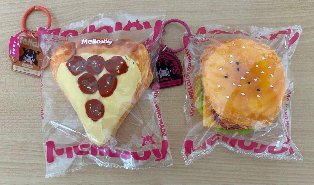 Mellojoy メロジョイ スクイーズ ピザのお届け キングオブバーガー 2個