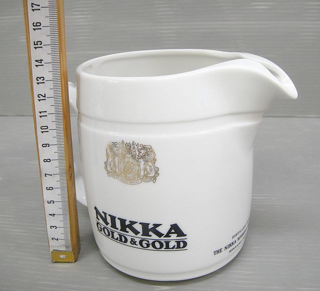 【NH707】NIKKA ニッカウイスキー ピッチャー アイスペール 3点セット 水差し ウォーターポット 陶器製 プラスチック製 ニッカウヰスキー _画像2