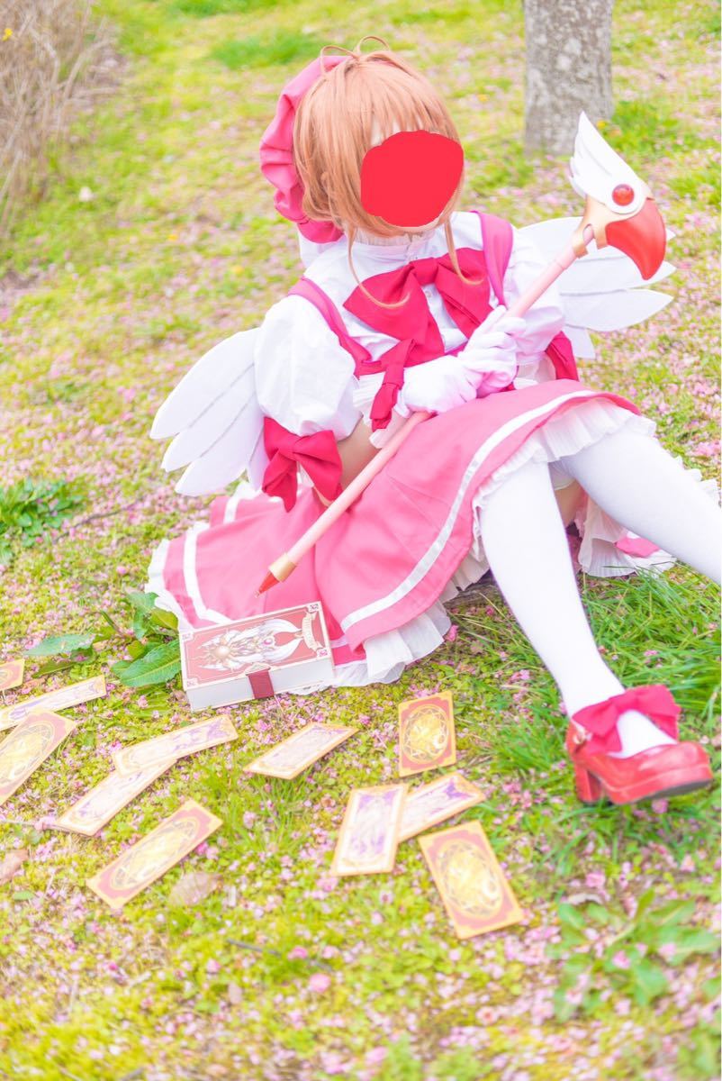 カードキャプターさくら　1期OP衣装　木之本桜　コスプレ　ウィッグ