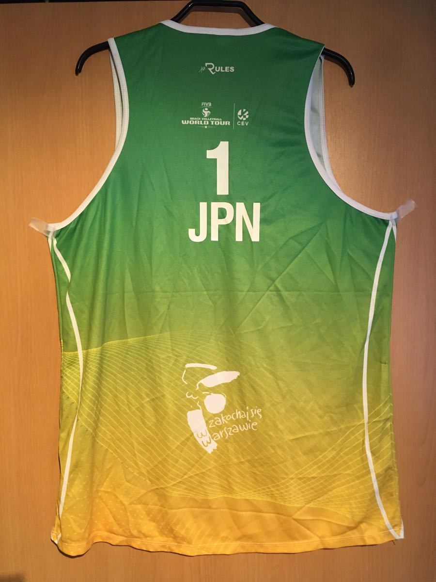ビーチバレー ワールドツアー ワルシャワ大会 日本代表ユニフォーム