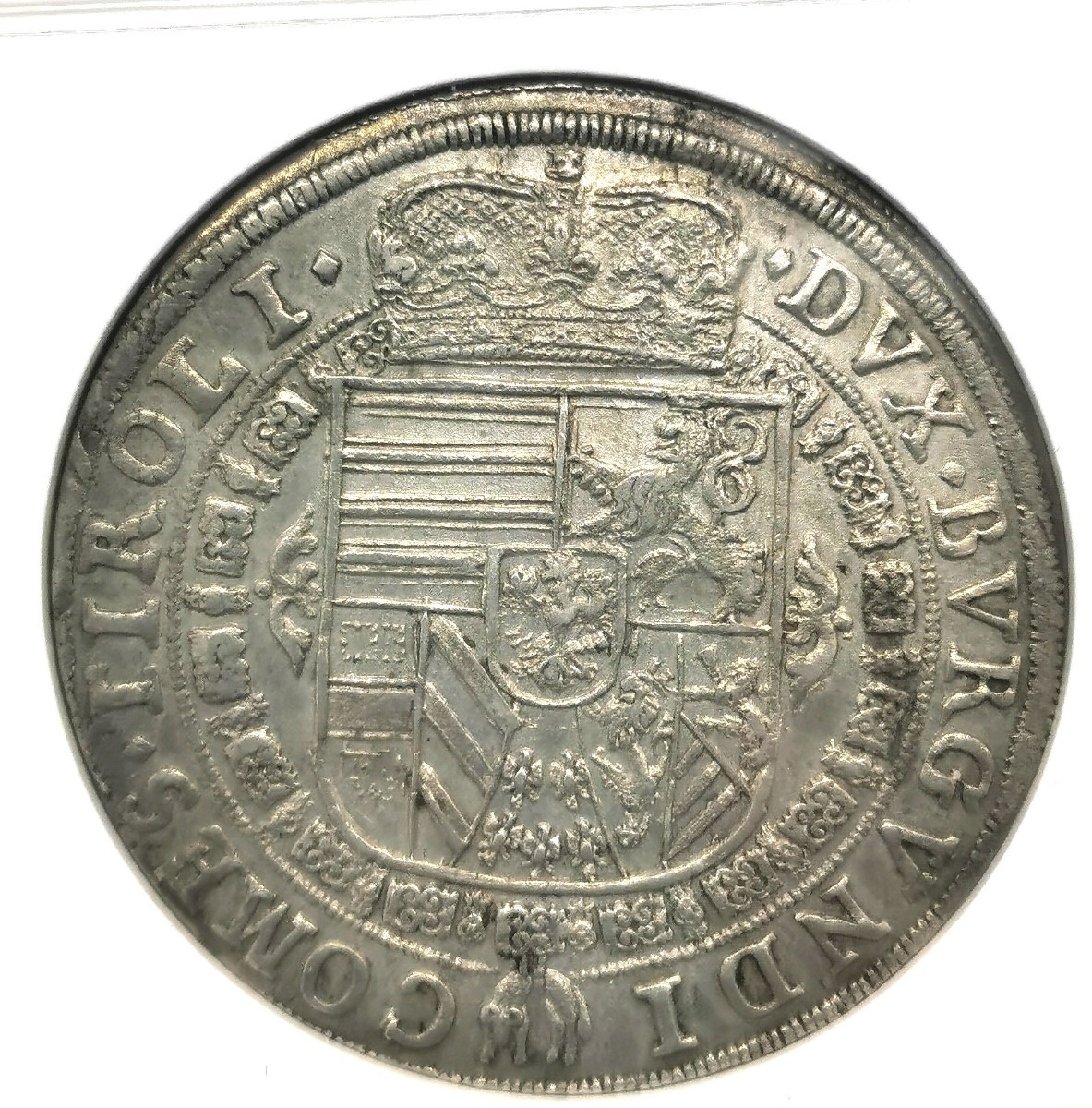 神聖ローマ帝国 オーストリア ターラー大判銀貨 1632年 MS62 AVSTIAE