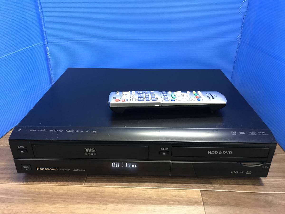 優れた品質 Panasonic 純正リモコン付 中古品B-1231 DMR-XP25V VHS一体型 HDD内蔵DVDレコーダー - HDD内蔵 -  labelians.fr