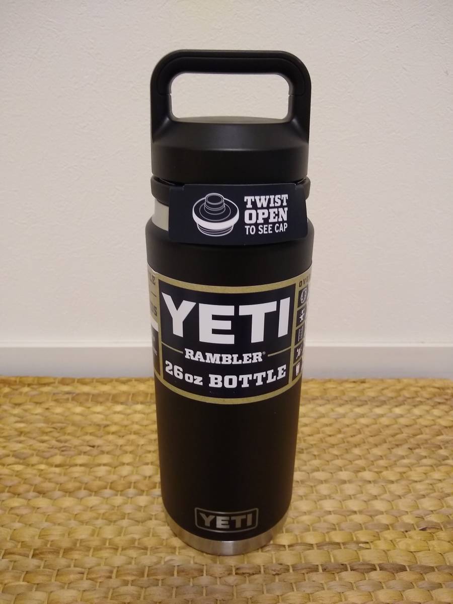 本物・QRコード付】YETI ランブラー(Black) 26オンスボトル 本物・QRコード付】YETI ランブラー(Black) 26オンスボトル