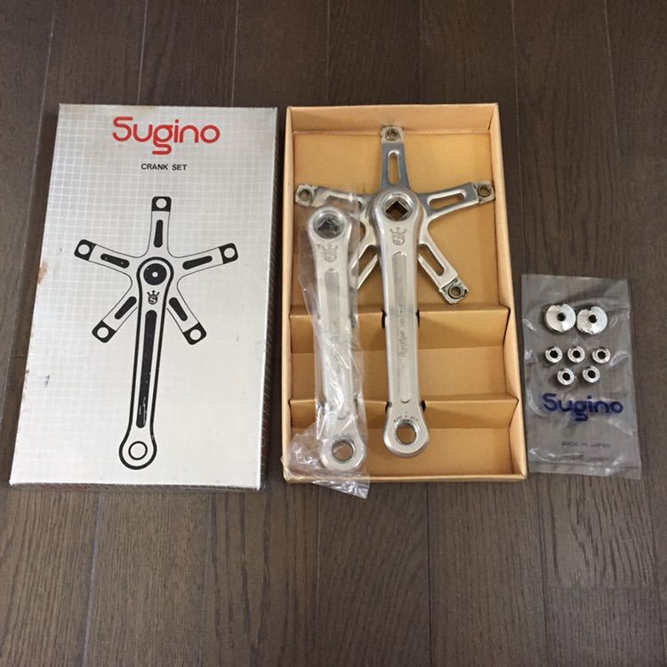 sugino super mighty njs スギノ スーパー マイティー クランク セット 165 shimano omnium mash paul miche fixd gear cinelli 700c