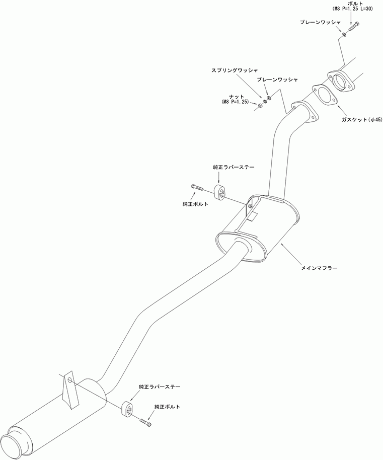 【HKS】 マフラー サイレントハイパワー(silent Hi-Power) スズキ ジムニー V- JA11V/JA11C F6A(TURBO) [31006-AS011]_画像3