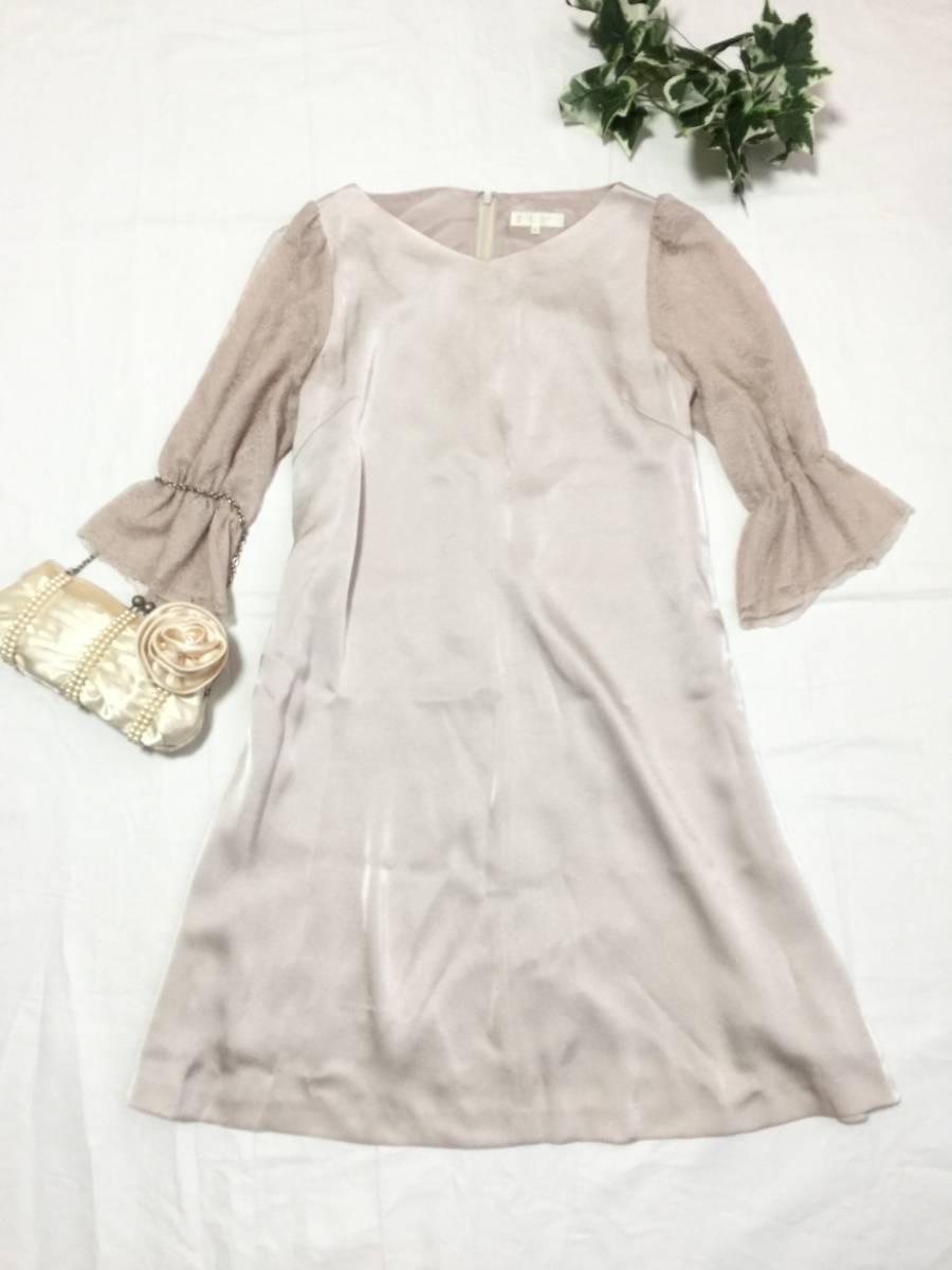  Kumikyoku large size 6 race sleeve satin long dress One-piece /o- Kid pink lustre 15 number formal lady's 23 district go in . type 