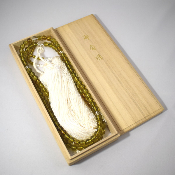 臨済宗 琥珀(アンブロイド) 出頭用(装束) 正絹撚房仕立 念珠 臨済宗 琥珀(アンブロイド) 出頭用(装束) 正絹撚房仕立 念珠