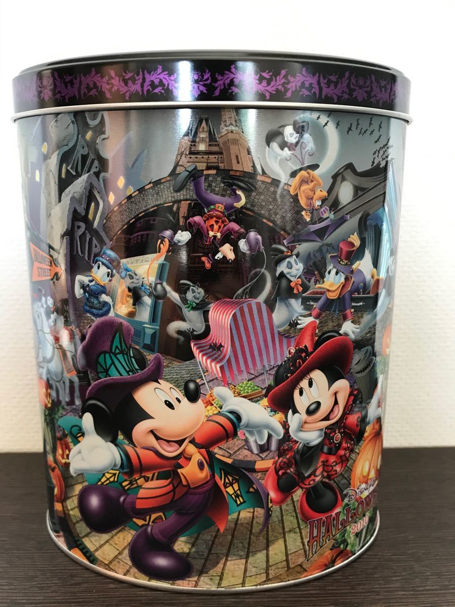 美品 ディズニー お菓子缶 2010年 ハロウィーン 東京 美品 ディズニー お菓子缶 2010年 ハロウィーン 東京