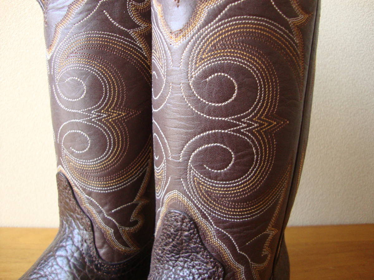 新品 Hondo Boots 本革 レザー ウエスタン ブーツ 8555 9.5D 新品 Hondo Boots 本革 レザー ウエスタン ブーツ 8555 9.5D