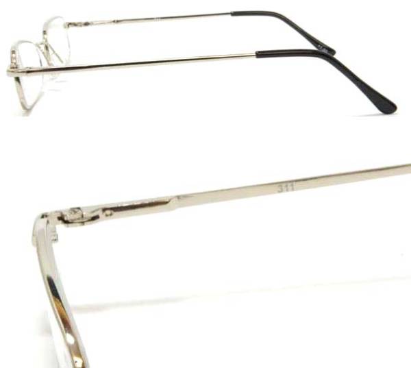 専用ケース付 定形外無料 シニアグラス 老眼鏡 シルバーメタル311の画像2