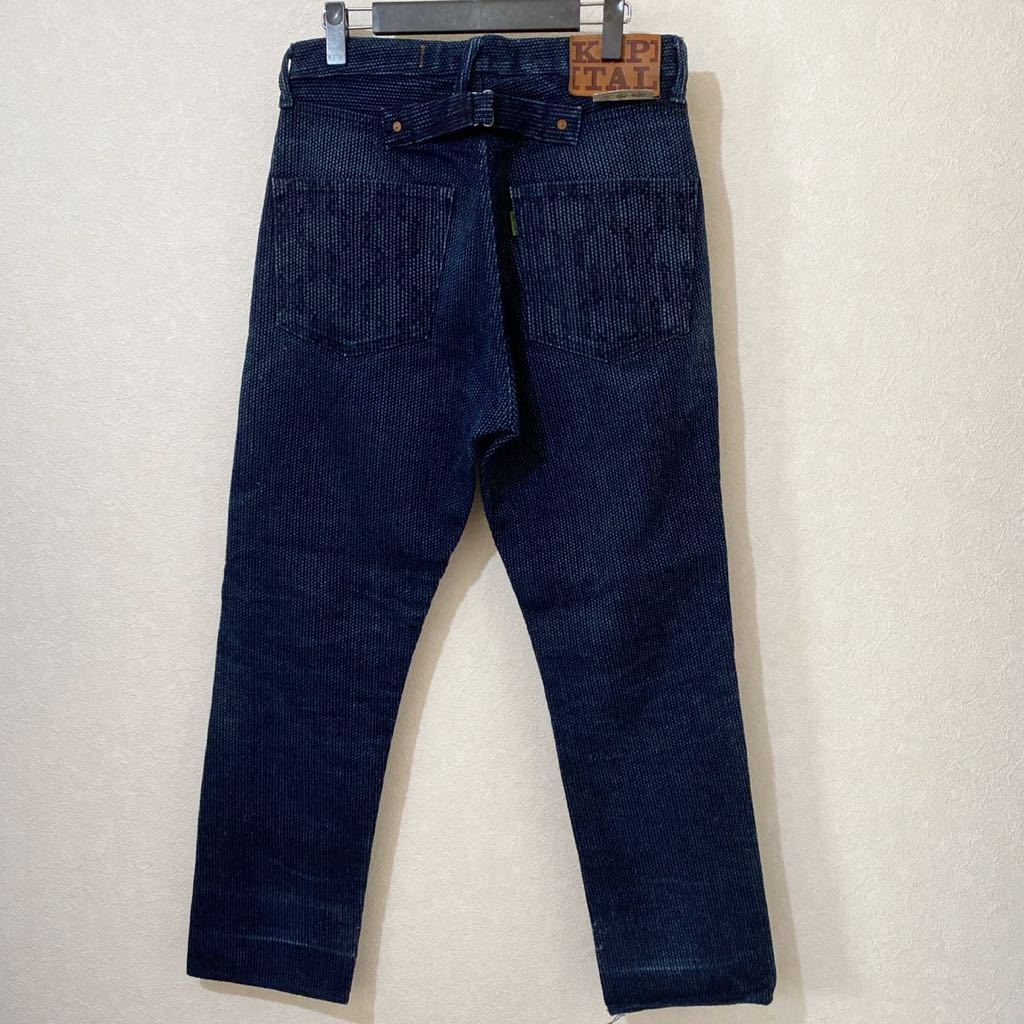 好きに DENIM CENTURY IDG KAPITAL キャピタル 32 藍染め 刺し子