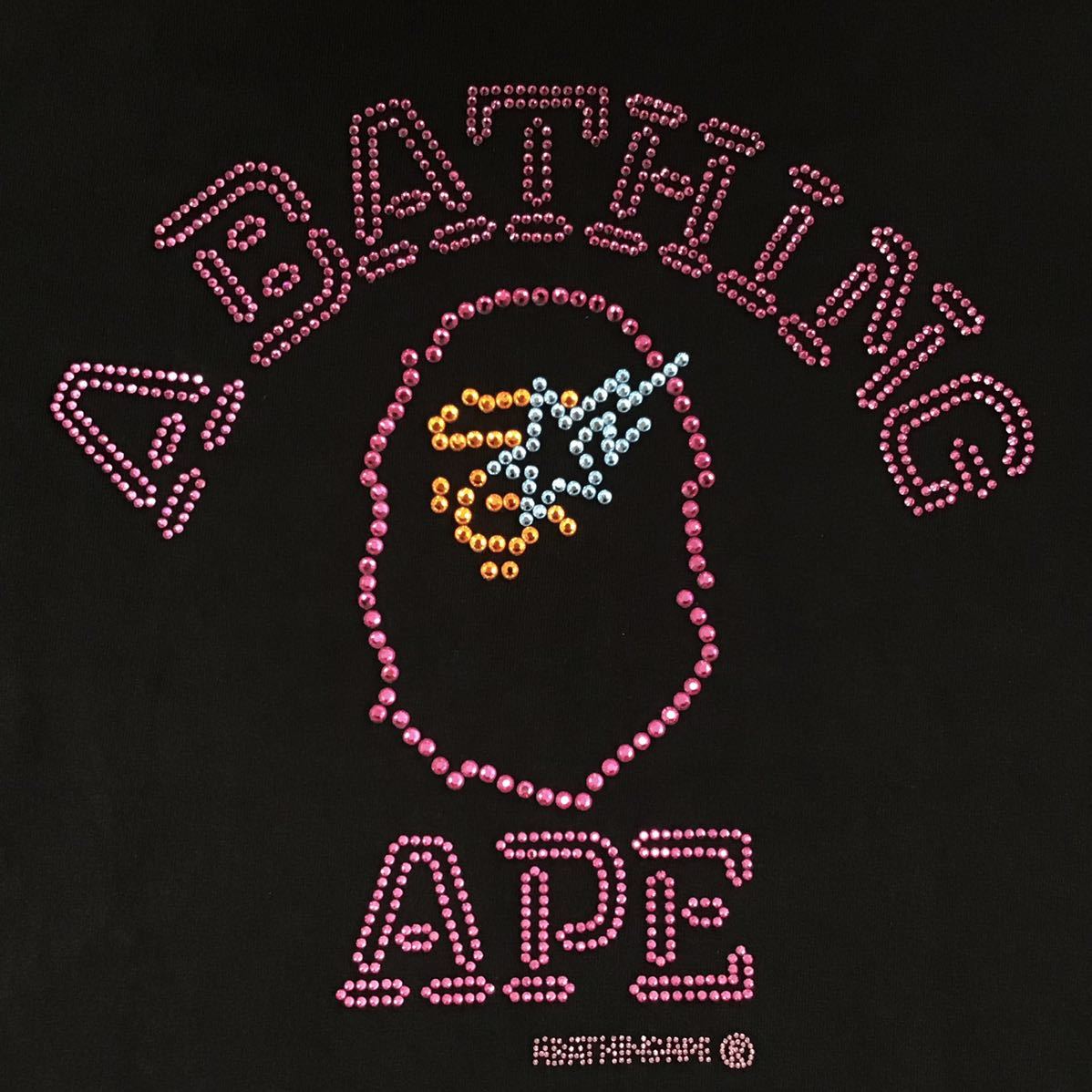 swarovski カレッジロゴ Tシャツ Mサイズ a bathing ape
