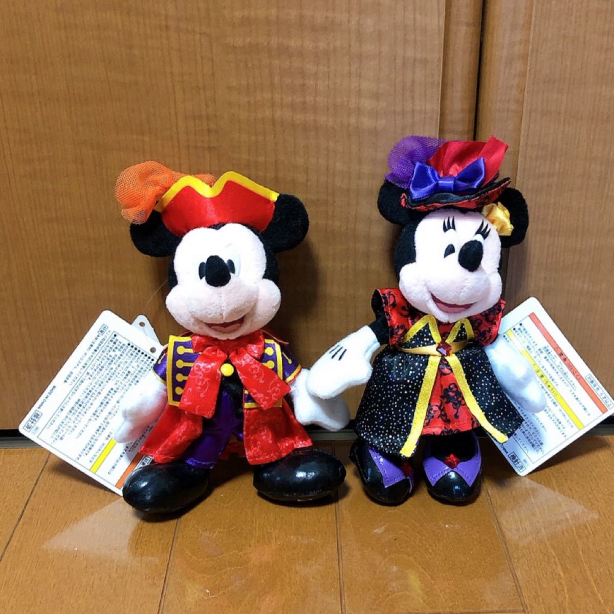 ミッキー&ミニー ぬいぐるみバッジ　ハロウィン ディズニーランド