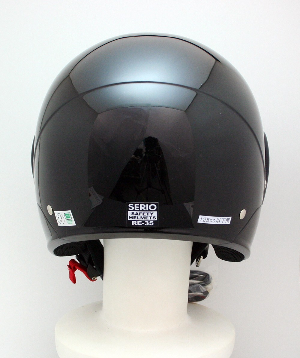 SERIO RE-35 セミジェットヘルメット ブラック フリーサイズ 57-60cm未満 リード工業 激安通販専門店
