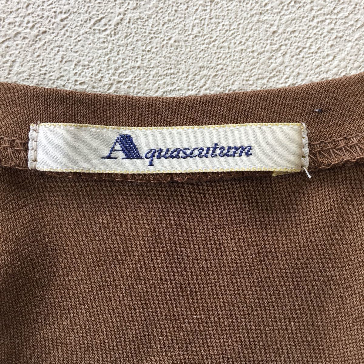 【aquascutum】アクアスキュータム 半袖 Tシャツ カットソー 