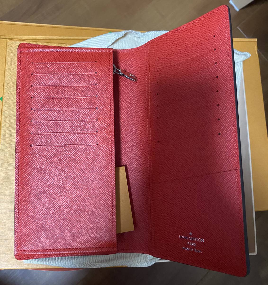 新品 国内正規 Supreme Louis Vuitton シュプリーム ルイヴィトン エピ ポルトフォイユ・ブラザ 長財布 ウォレット M67719 赤 レッドの画像2