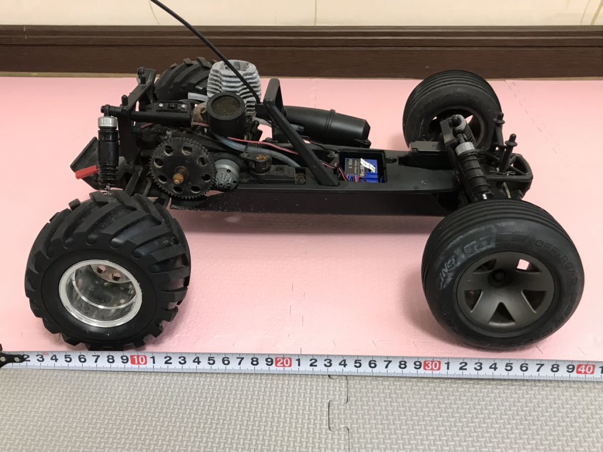 送料無料　HPI オフロードカー　エンジンカー　メカ付き　ラジコン車体　バギー　ジャンク　レストアに　シャーシ_画像4