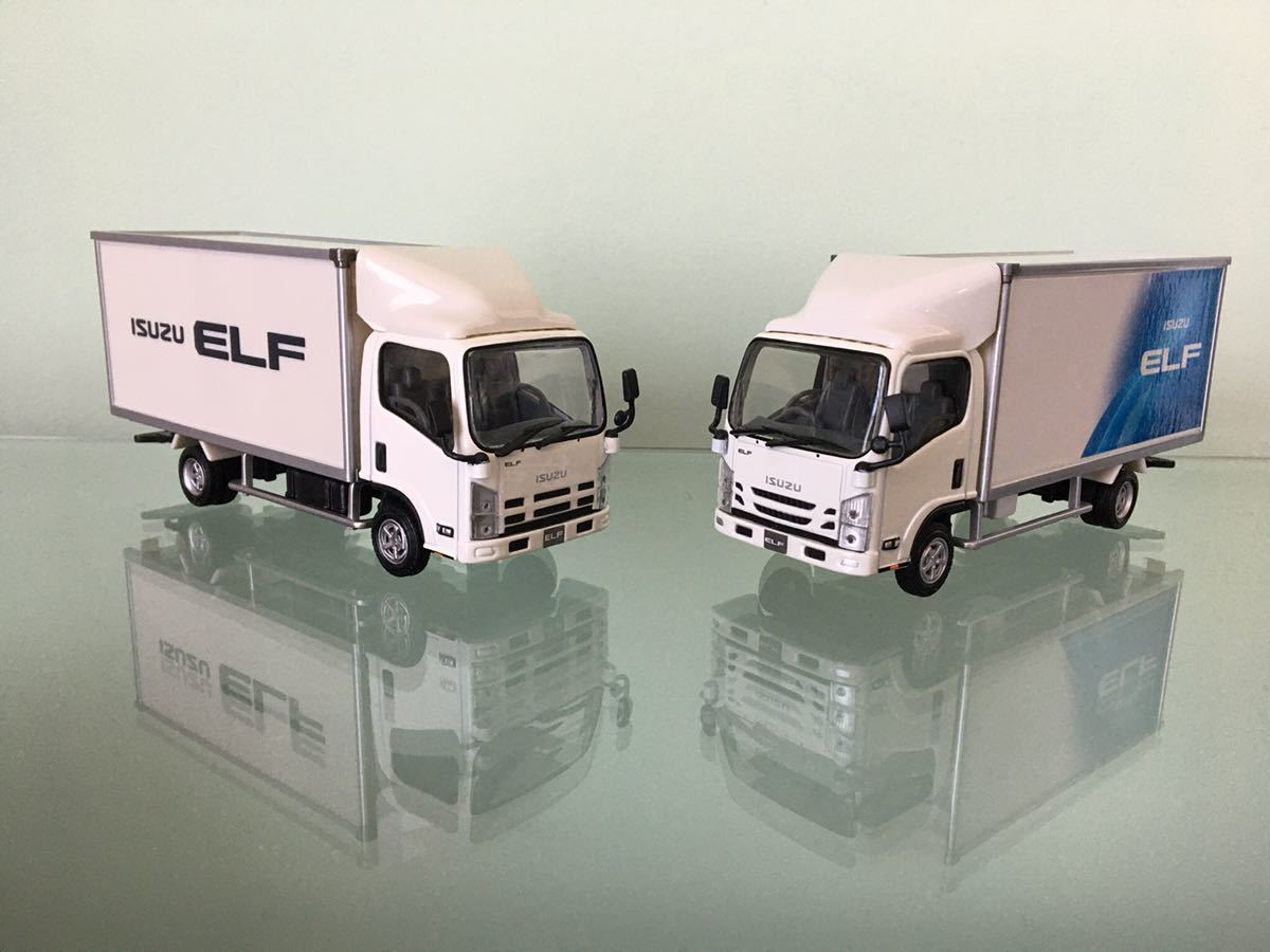 送料無料 1/43 いすゞ エルフ トラック ミニカー セット ISUZU ELF