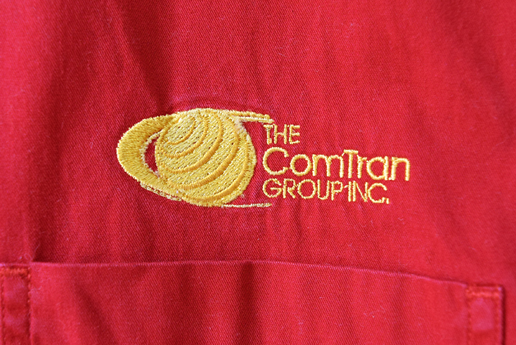 【送料無料】L.L.Bean コットン BDシャツ 長袖シャツ 刺繍ロゴ ワークシャツ 赤色 メンズXL LLビーン アウトドア 古着 CA0350_画像5