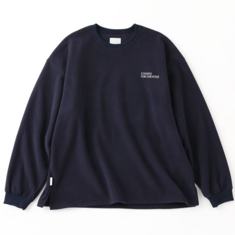 【新品】即決★ S.F.C Stripes For Creative BASIC ★FLEECE Navy フリース ロンT 長袖 seesee 展開店舗限定 XXL ストリート アウトドア