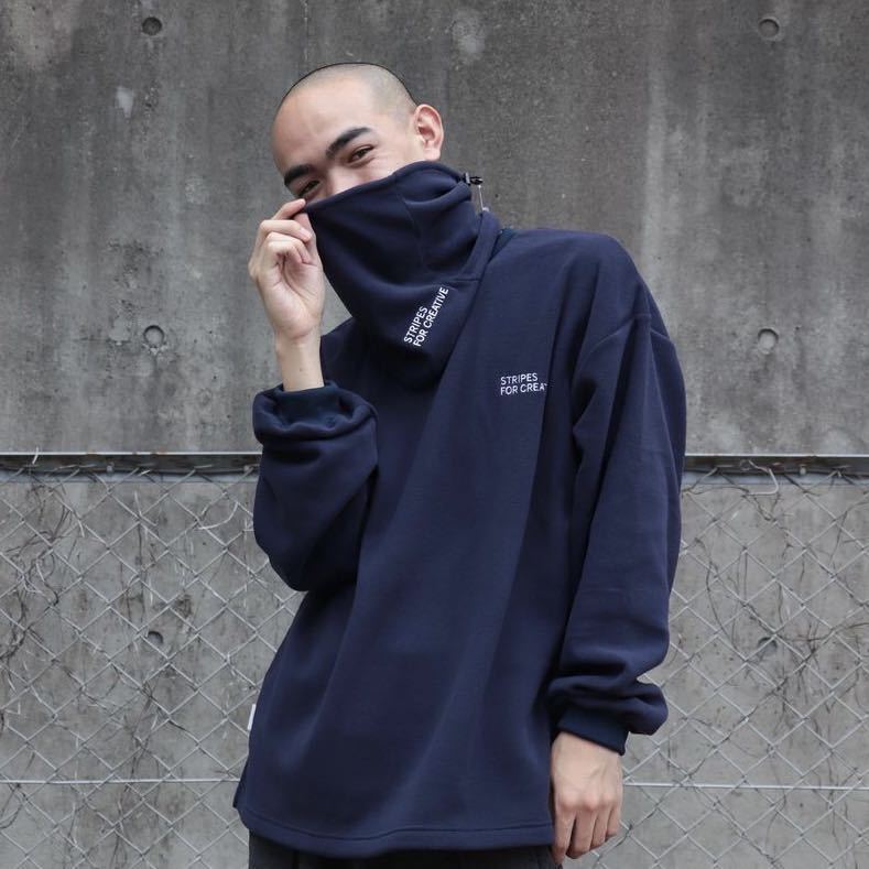 新品】即決 S F C Stripes For Creative BASIC FLEECE Navy フリース