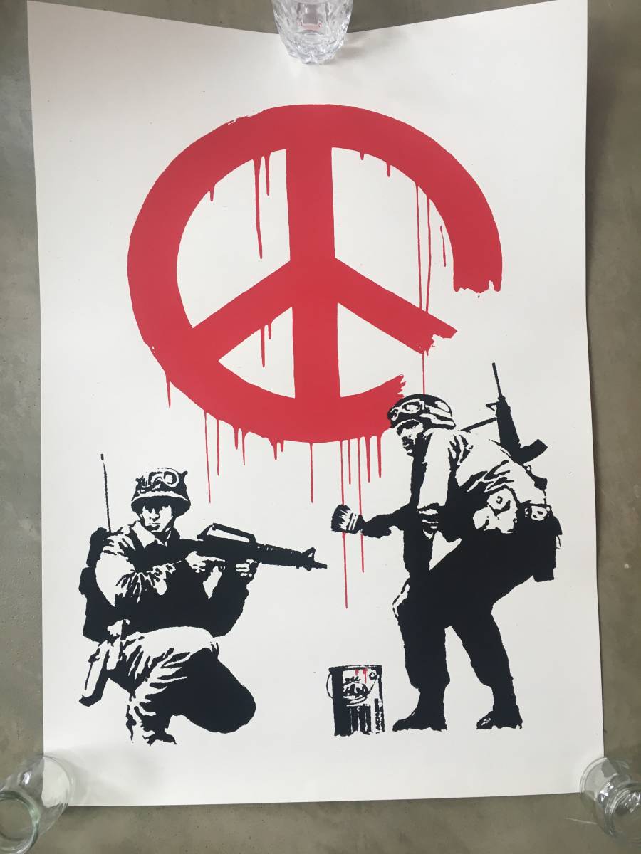 Banksy HMV WCP SCREEN PRINT バンクシー シルクスクリーン ポスター