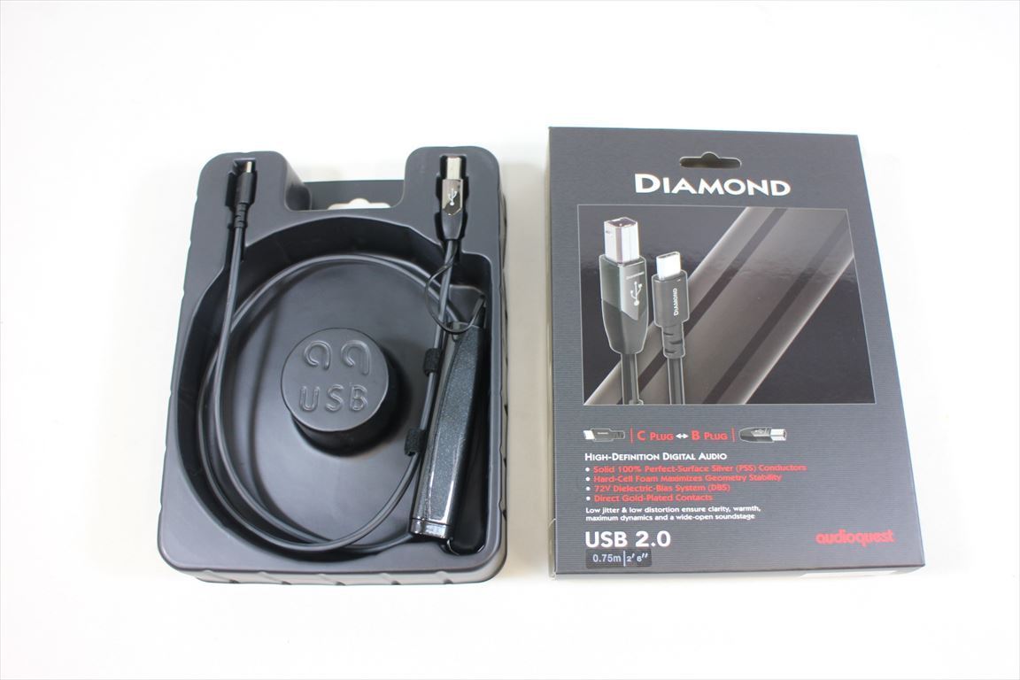 中古 audioquest - USB2 DIAMOND/0.75m/CB『新同品』《Y-u》28826