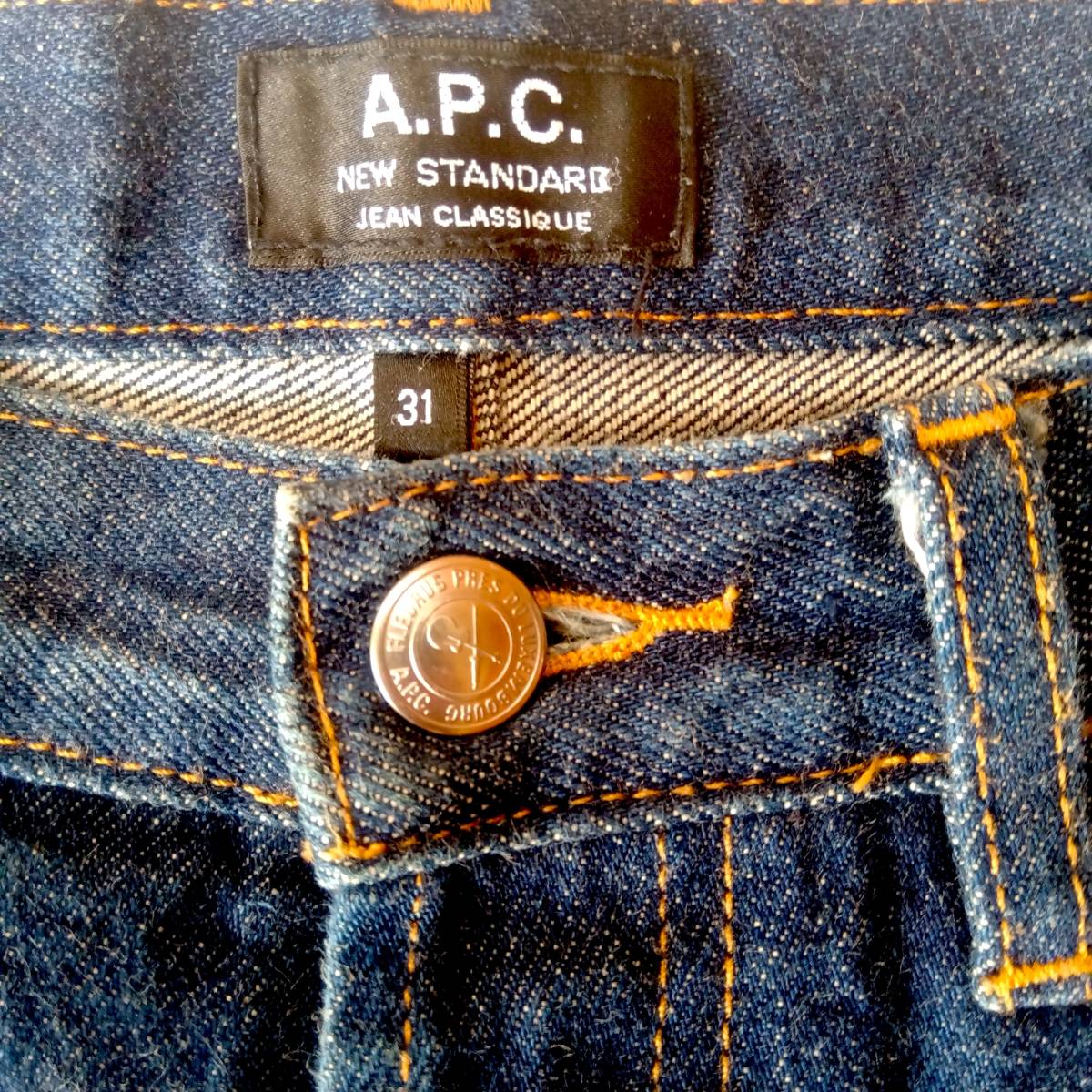 美品　A.P.C. アーペーセー　ニュースタンダードデニム　31インチ　ワンウォッシュ_画像3