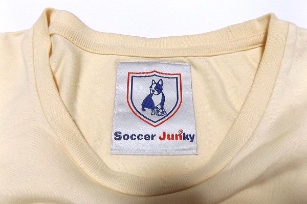 Z9726： soccer junky×JUNred（サッカージャンキー×ジュンレッド）コラボTシャツ/BEG/M:3_画像3