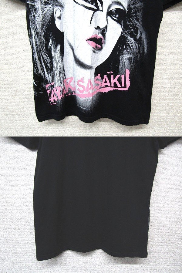 S1617:Sasaki Ayaka ももいろクローバーZ ももクロ 半袖Tシャツ/黒/M/プリントT 佐々木彩夏:3_画像5