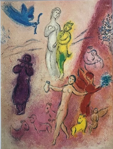 【特価】　≪　　マルク・シャガール　　≫　　DAPHNIS AND CHLOE　　ⅩⅩⅢ　　1977年　　MARC　CHAGALL