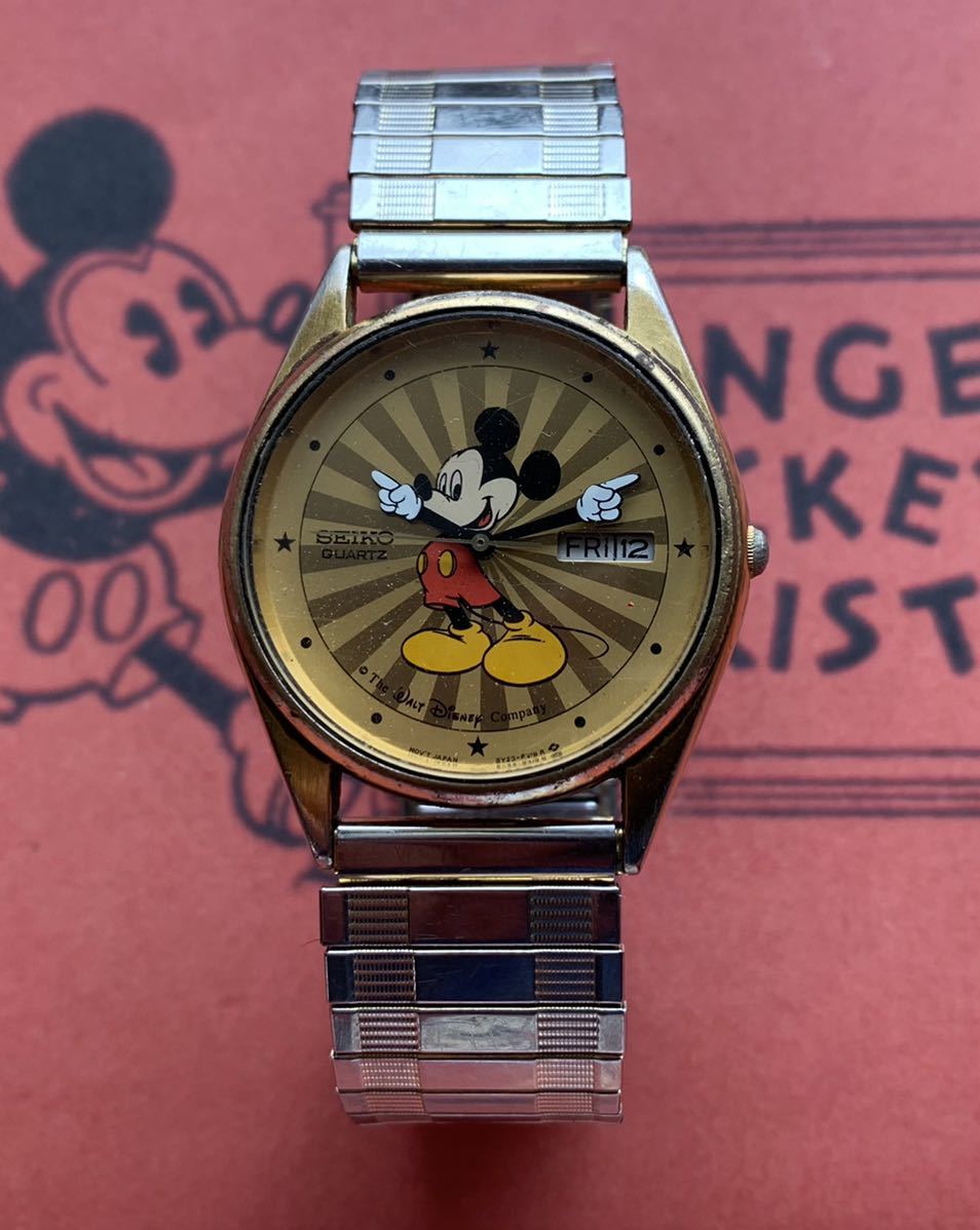 SEIKO ディズニー ミッキーマウス サンバースト 腕時計
