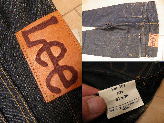  Denim магазин ... новый товар не использовался 9785-89Lee× The Real McCoy's 101B снят с производства w31L36