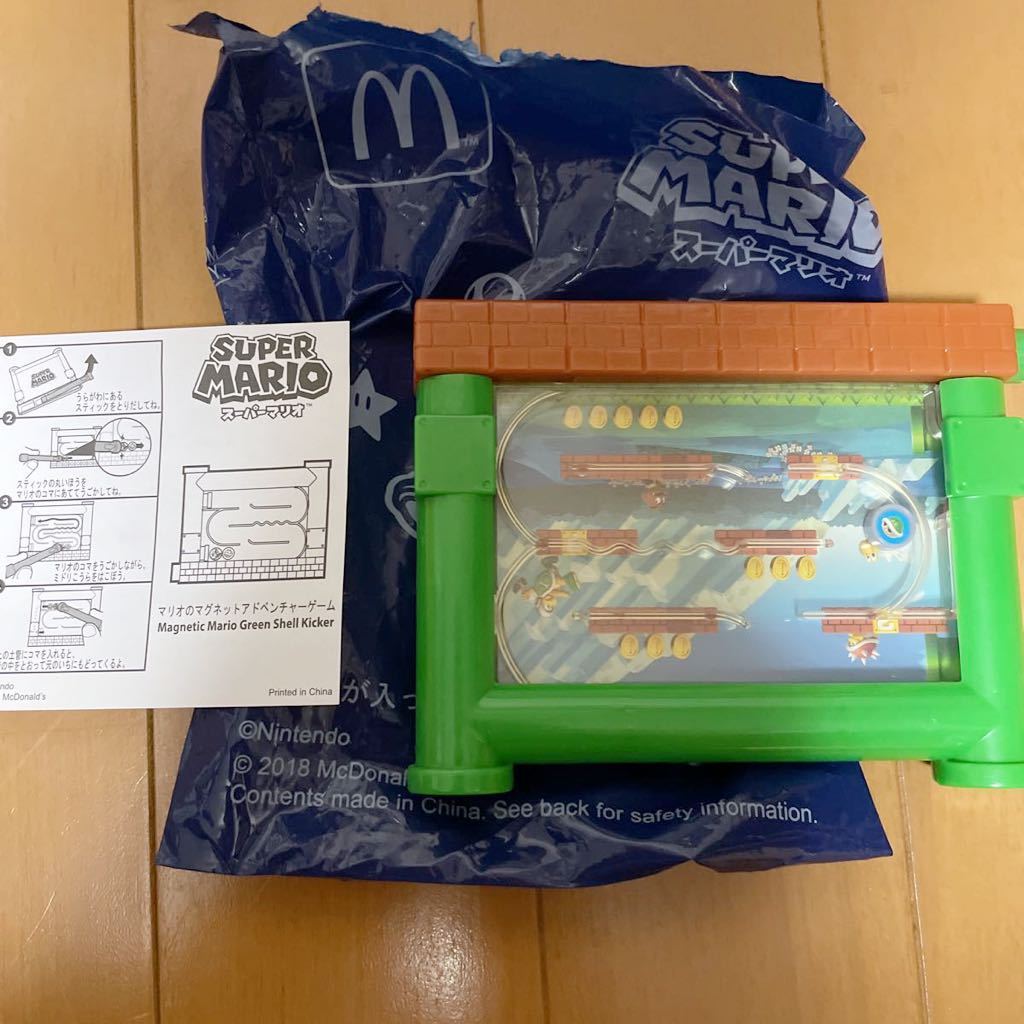 マクドナルド　ハッピーセット　スーパーマリオ　マリオのマグネットアドベンチャーゲーム　未使用_画像1