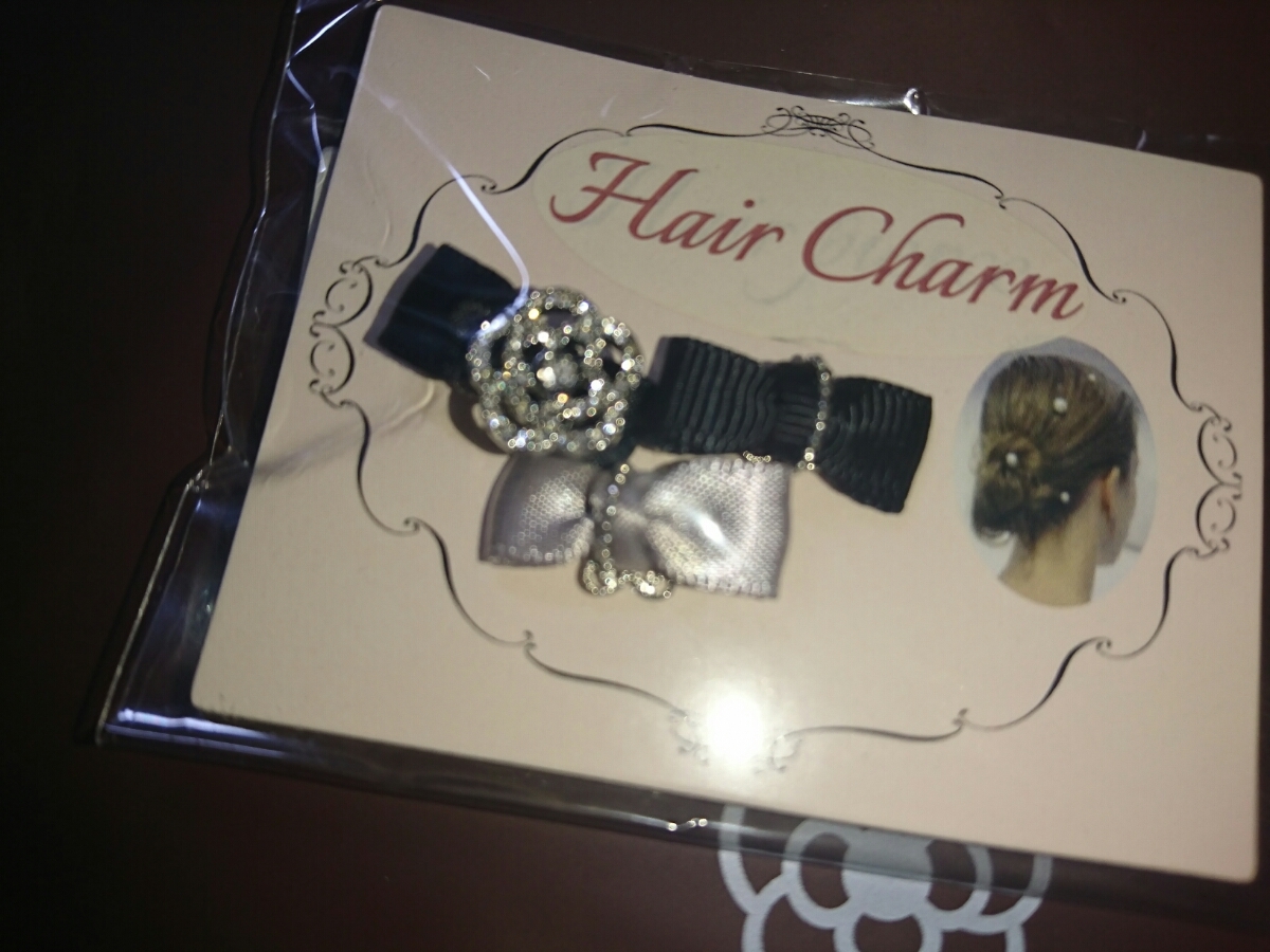  Clathas new goods hair charm clip? Kirakira turtle rear ribbon 