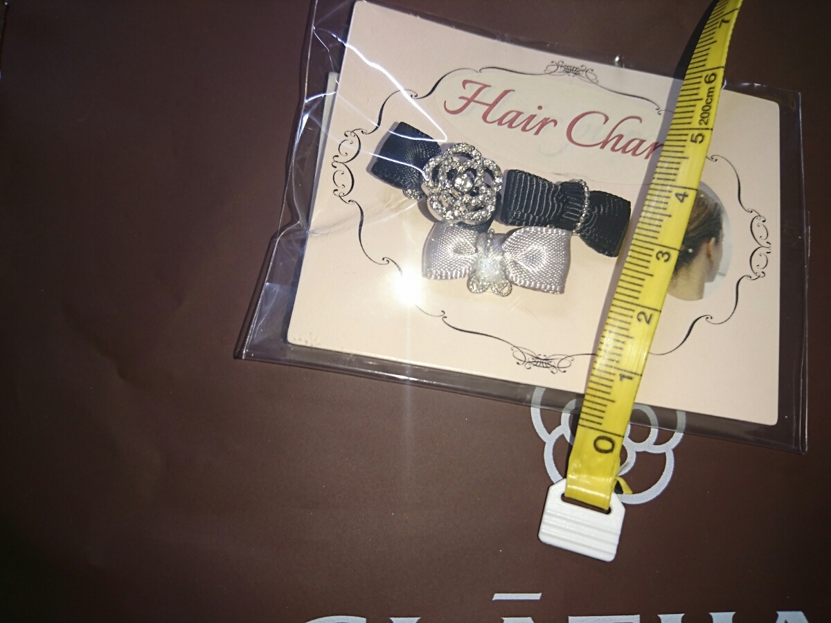  Clathas new goods hair charm clip? Kirakira turtle rear ribbon 