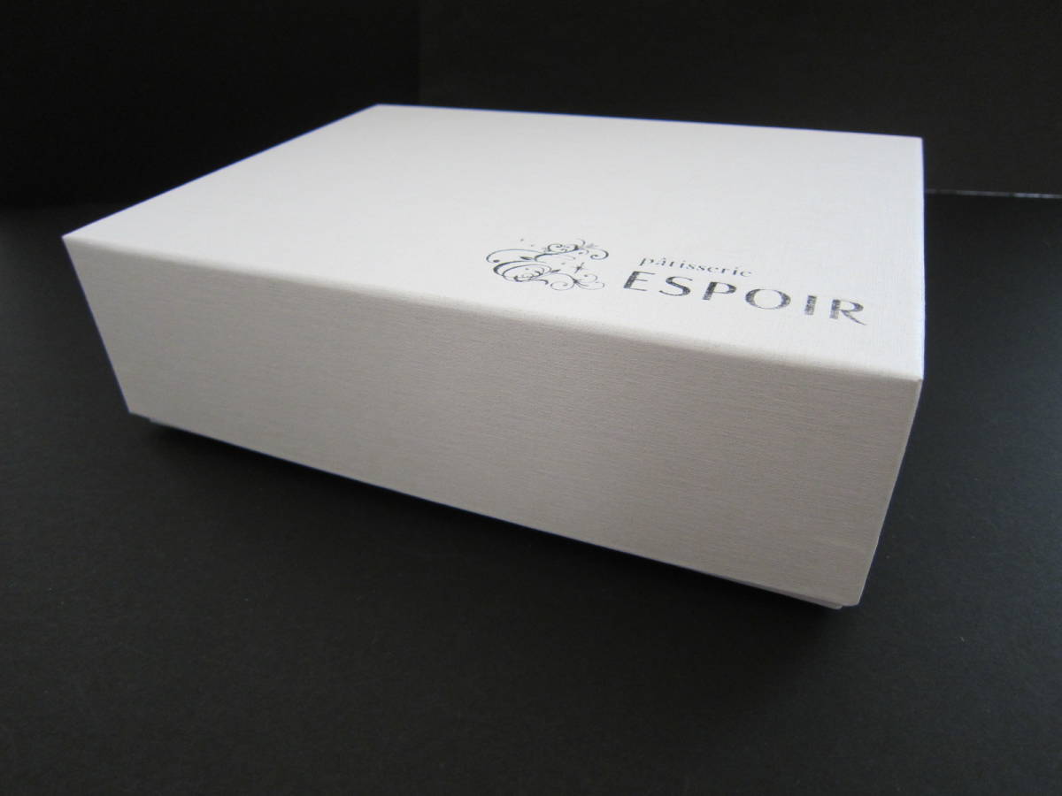  белый сладости коробка * подарочная коробка *patisserie ESPOIR* очень красивый товар * текстильное покрытие style парусина способ * бардачок * место хранения box 