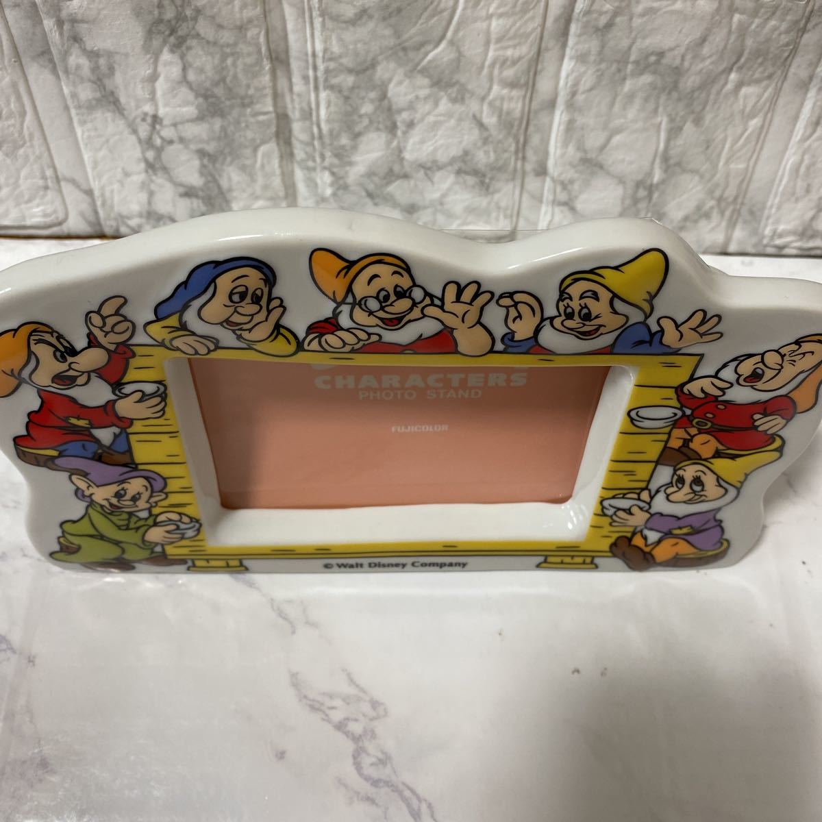 美品 アンティーク ディズニー フォトスタンド 写真立て 7人の小人