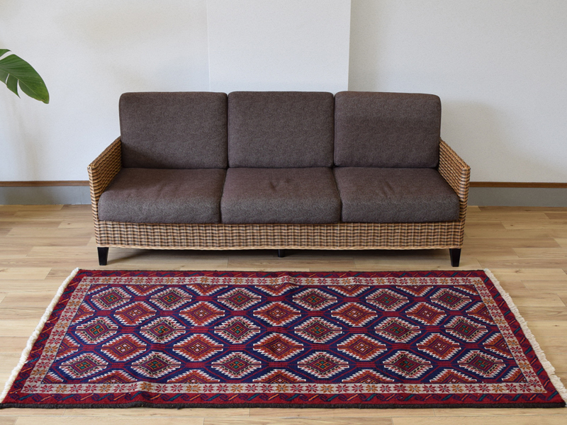 新品 ペルシャ 部族絨毯 バルーチ 縦2m 横1.1m 2.2m2 ~3帖サイズ 195