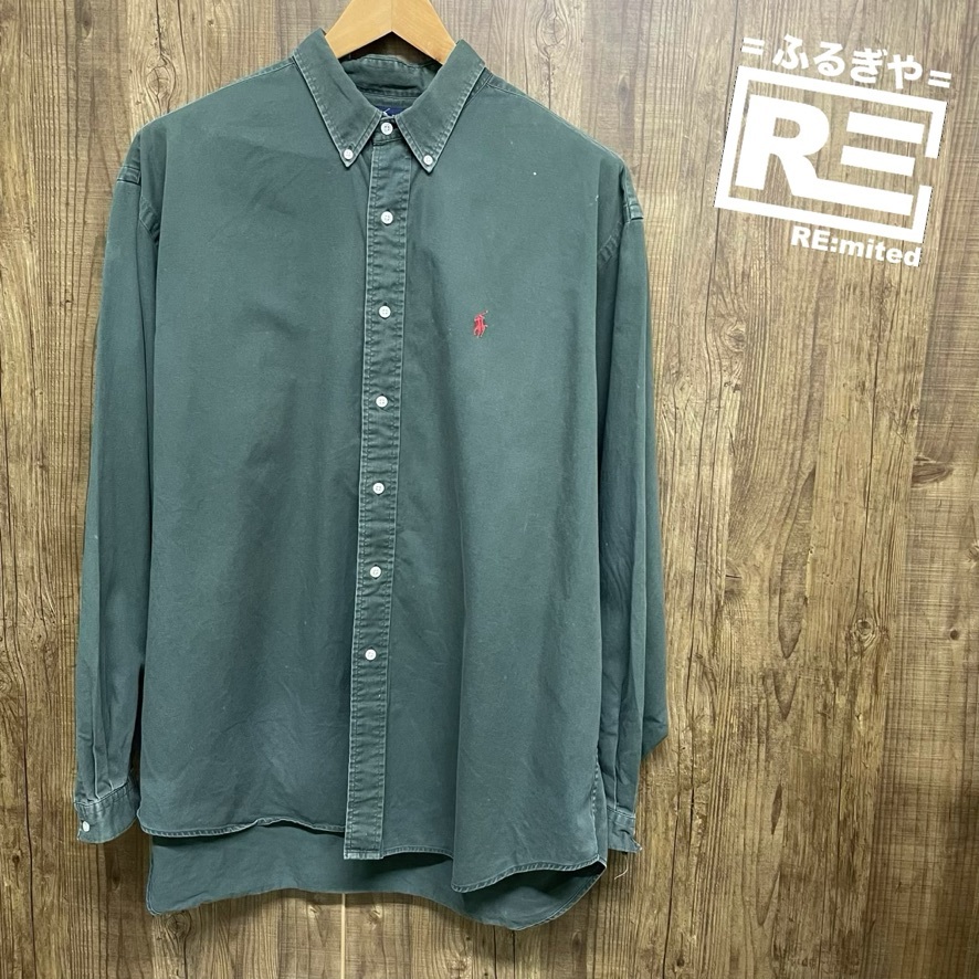 満点の RALPH POLO LAUREN XXL ビッグサイズ ボタンダウン ワン