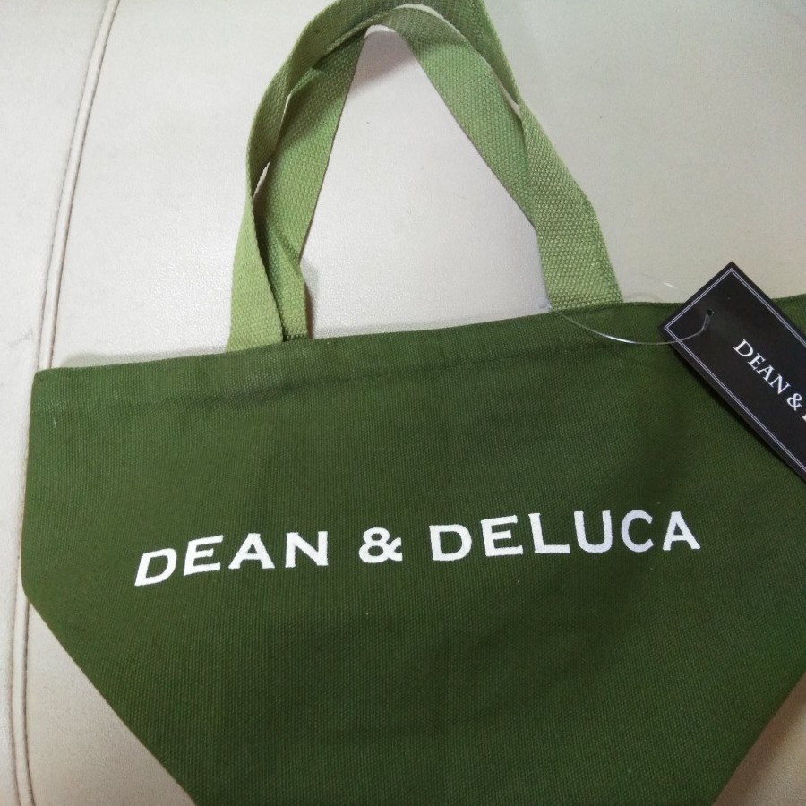 新品未使用 DEAN&DELUCA ディーン&デルーカ トートバッグ 希少色 エメラルド Sサイズ