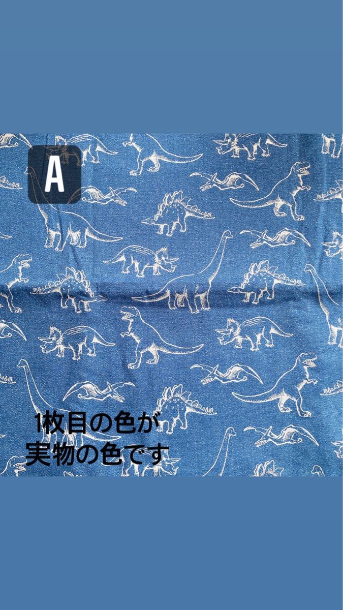 生地 カットクロス 入学準備 入園 布 恐竜 ダイナソー 男の子