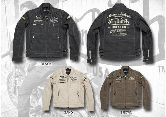 新品 Von Dutch（ボンダッチ）VOM-J13 コットンＪＫＴ/メンズL_画像3