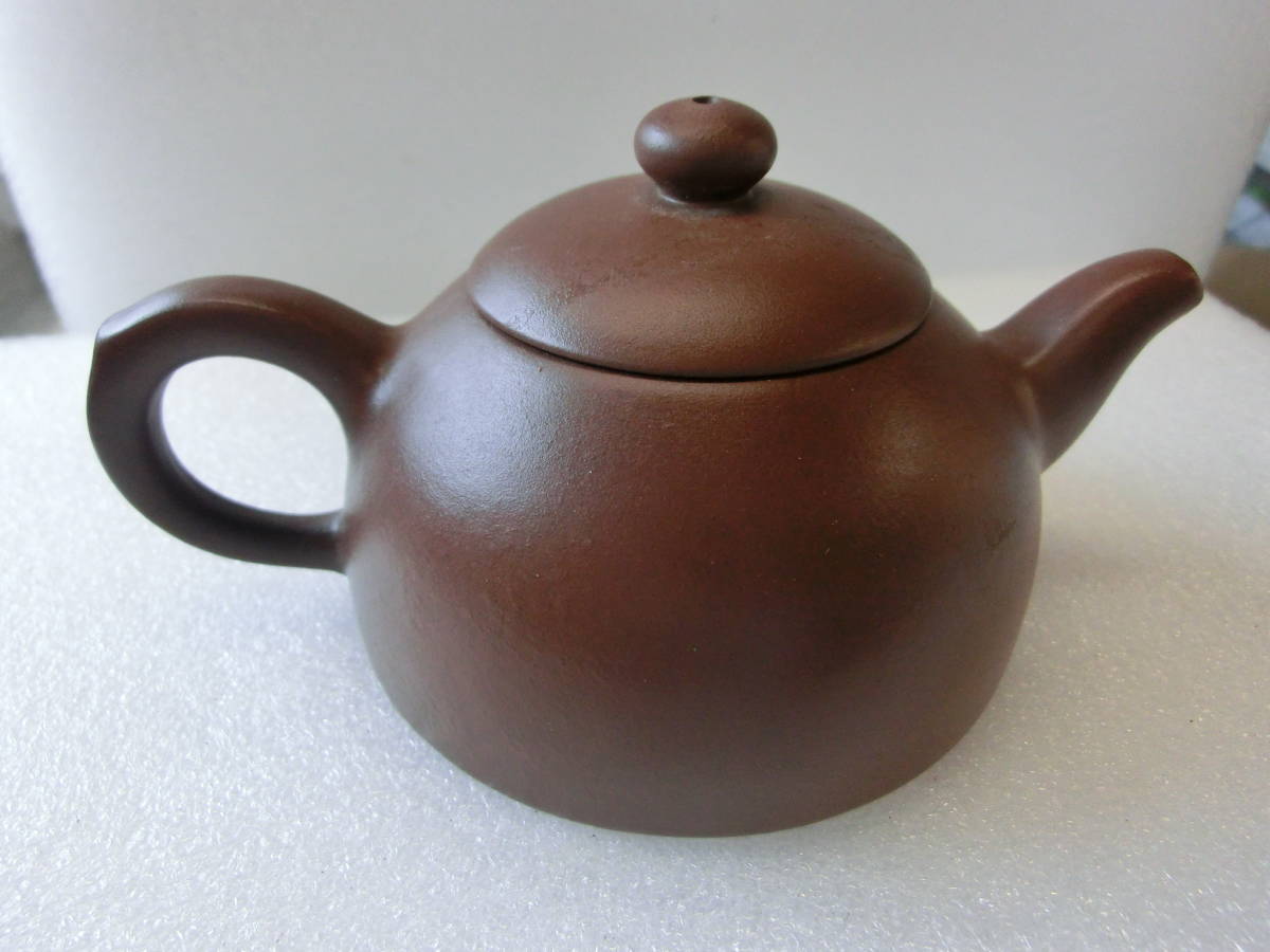 中国唐物　恵和陶器朱泥　急須　煎茶道具　横14ｃｍｘ高さ7ｃｍｘ直径9.4ｃｍぐらい_画像3