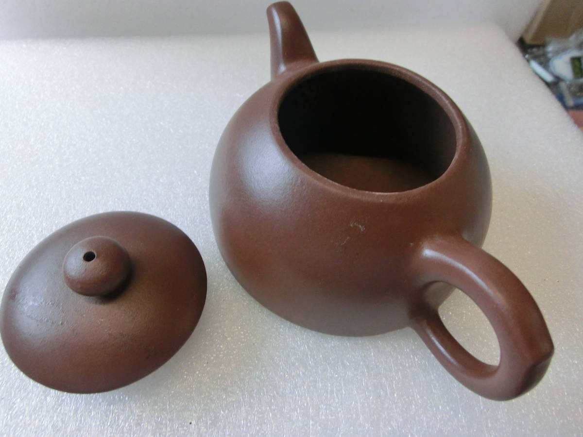中国唐物　恵和陶器朱泥　急須　煎茶道具　横14ｃｍｘ高さ7ｃｍｘ直径9.4ｃｍぐらい_画像6