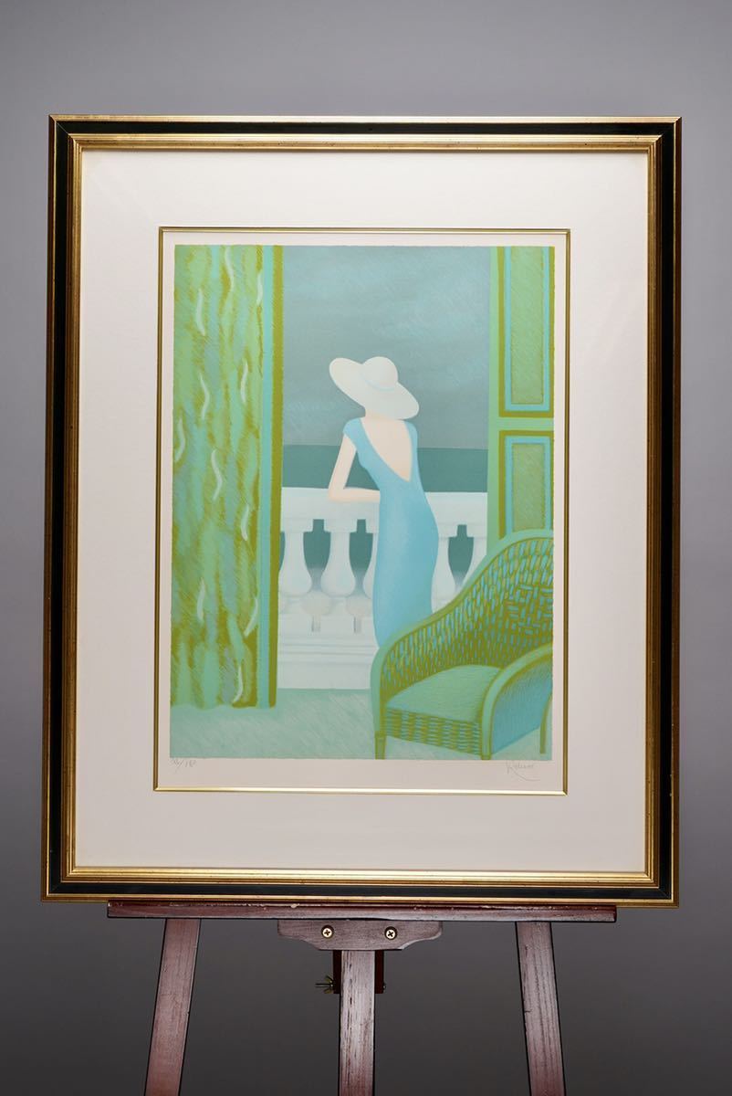 荻須高徳 「靴屋メトロ」 リトポスター 額縁付絵画 美品 売り出し超