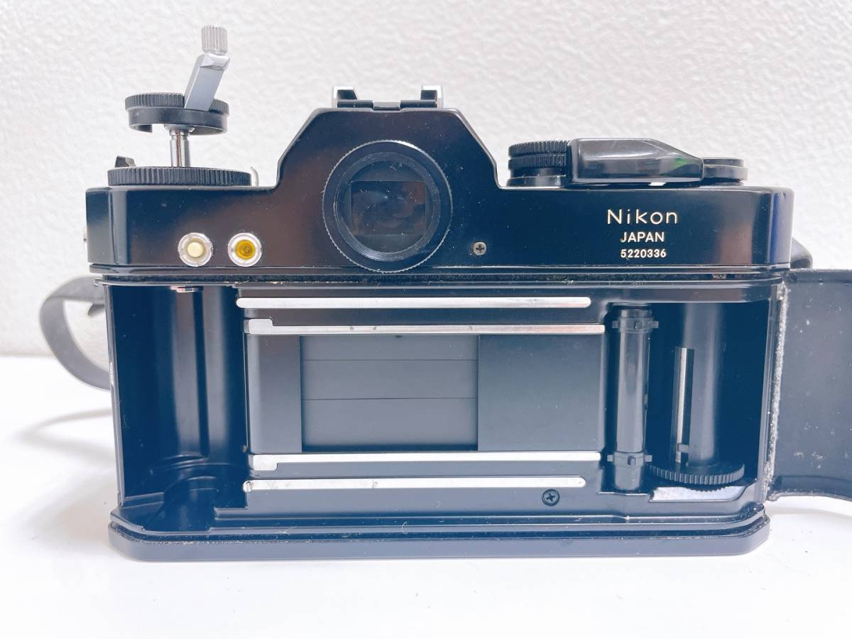 【5835】中古品 Nikomat EL Nikon ニコン 黒ボディ 一眼レフカメラ 本体のみ シャッター音OK ニコマット_画像7