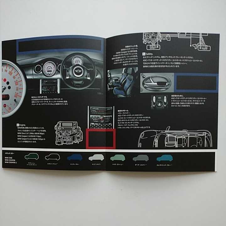 BMW ミニ ワン クーパー クーパーS 初代前期モデル R50 R53 2002年発行 2001年3月～2004年8月対応用 RA16 RE16 13ページカタログ 未読品_画像6