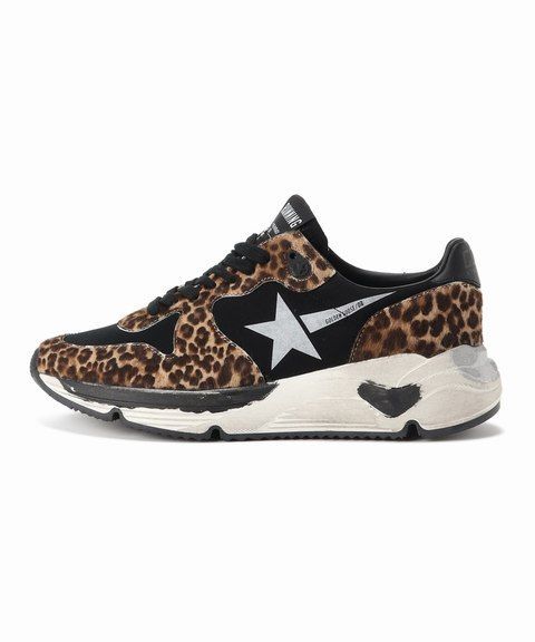  immediately complete sale new goods Deuxieme Classe Deuxieme Classe GOLDEN GOOSE Golden Goose LEOPARD RUNNING SNEAKERS 37*a Pal tomon